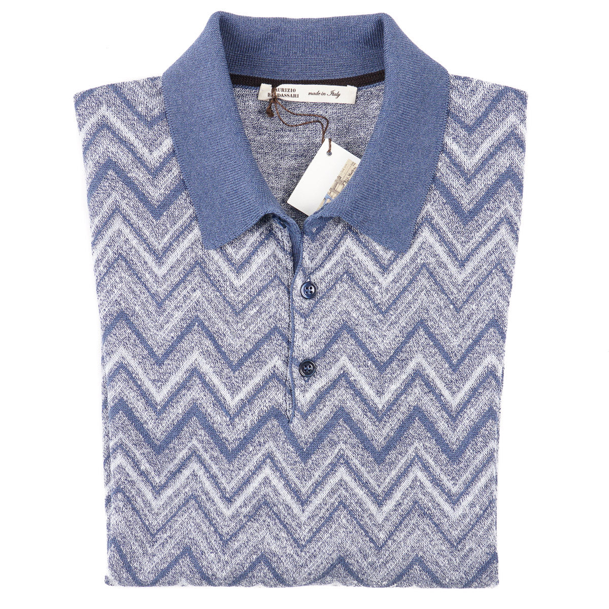 Maurizio Baldassari Cotton-Linen-Silk Polo - Top Shelf Apparel