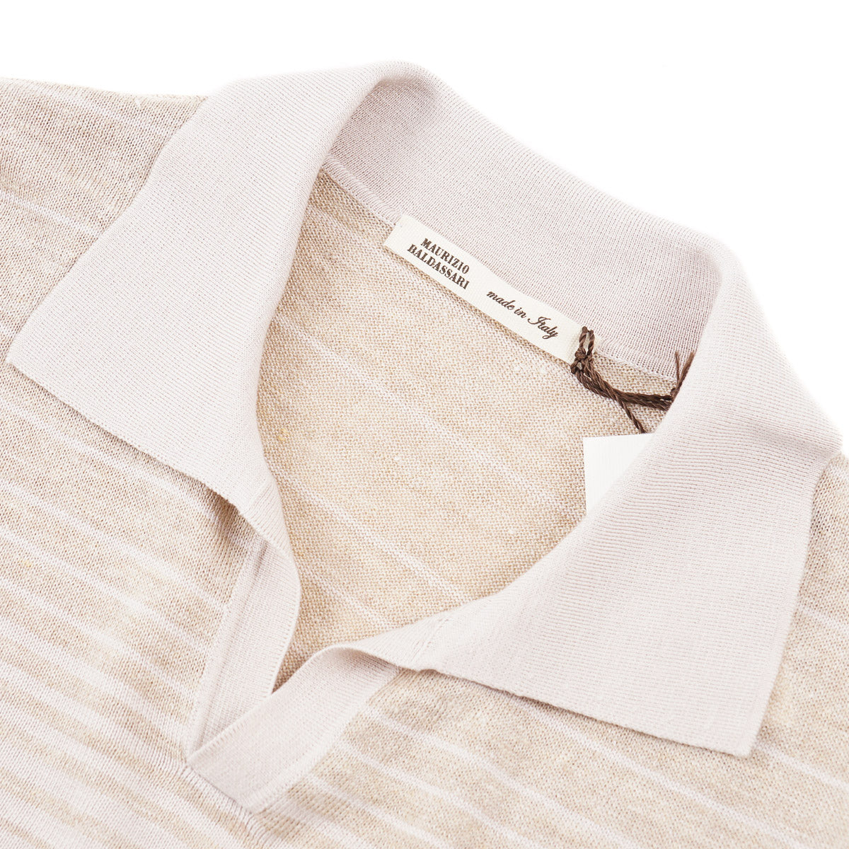 Maurizio Baldassari Linen-Silk Polo - Top Shelf Apparel