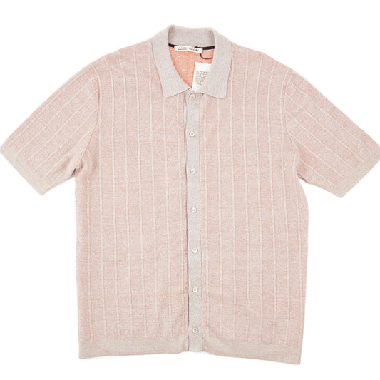 Maurizio Baldassari Linen-Cotton Knit Shirt - Top Shelf Apparel