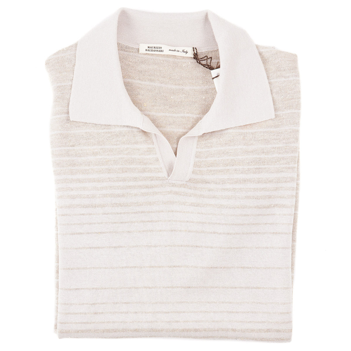 Maurizio Baldassari Linen-Silk Polo - Top Shelf Apparel