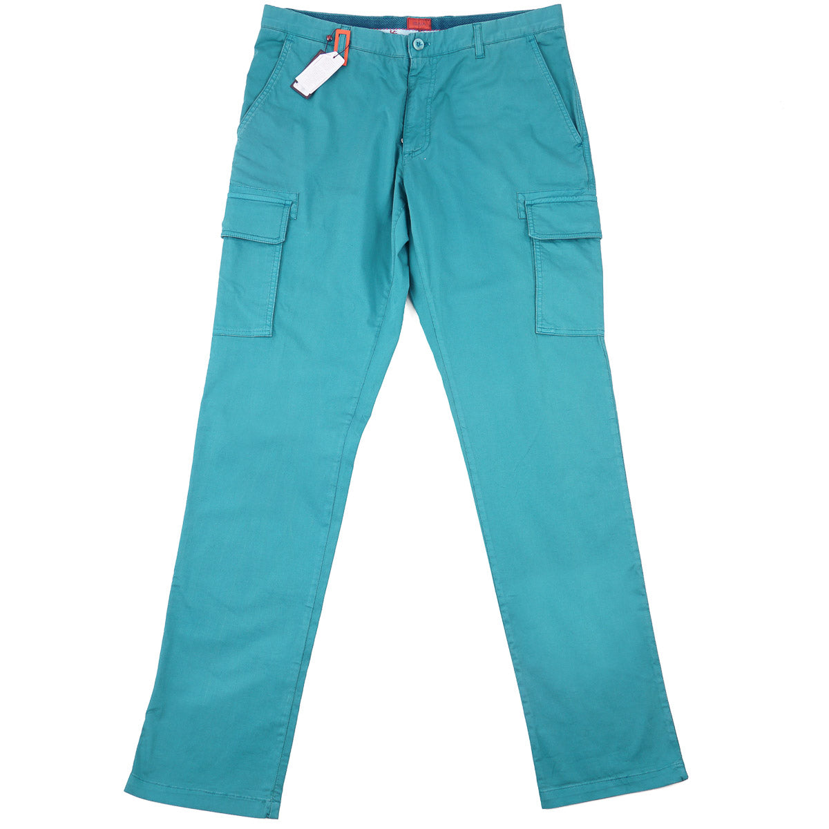 Isaia Cotton Pants with Cargo Pockets