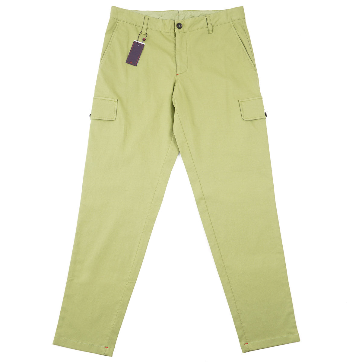 Isaia Cotton-Linen Pants with Cargo Pockets