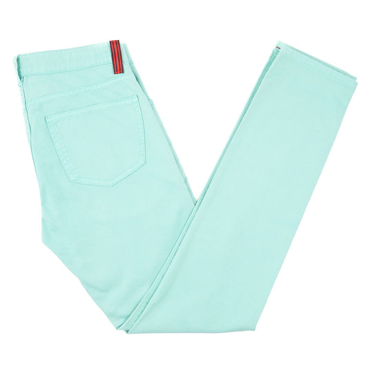 Isaia Slim-Fit Garment Dyed Denim Jeans