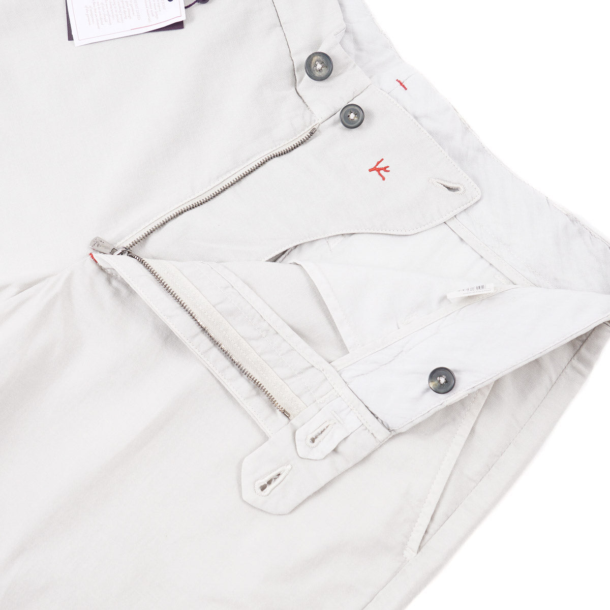 Isaia Extrafine Woven Cotton Shorts