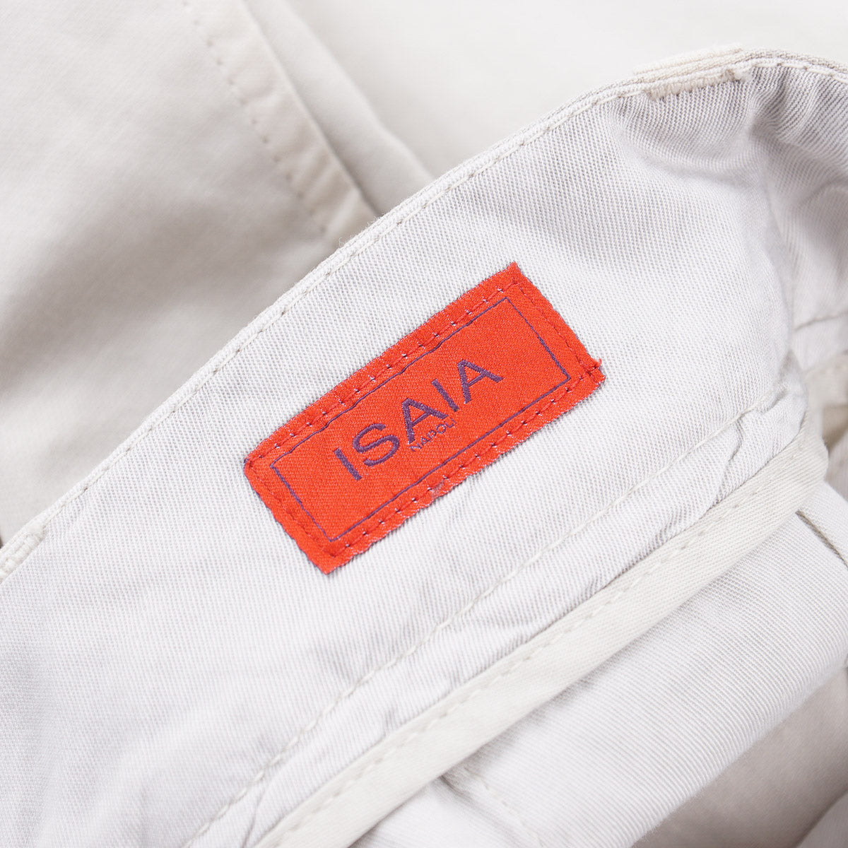 Isaia Extrafine Woven Cotton Shorts