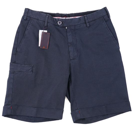 Isaia Garment-Dyed Cotton Shorts