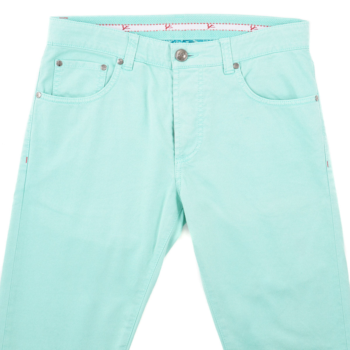 Isaia Slim-Fit Garment Dyed Denim Jeans