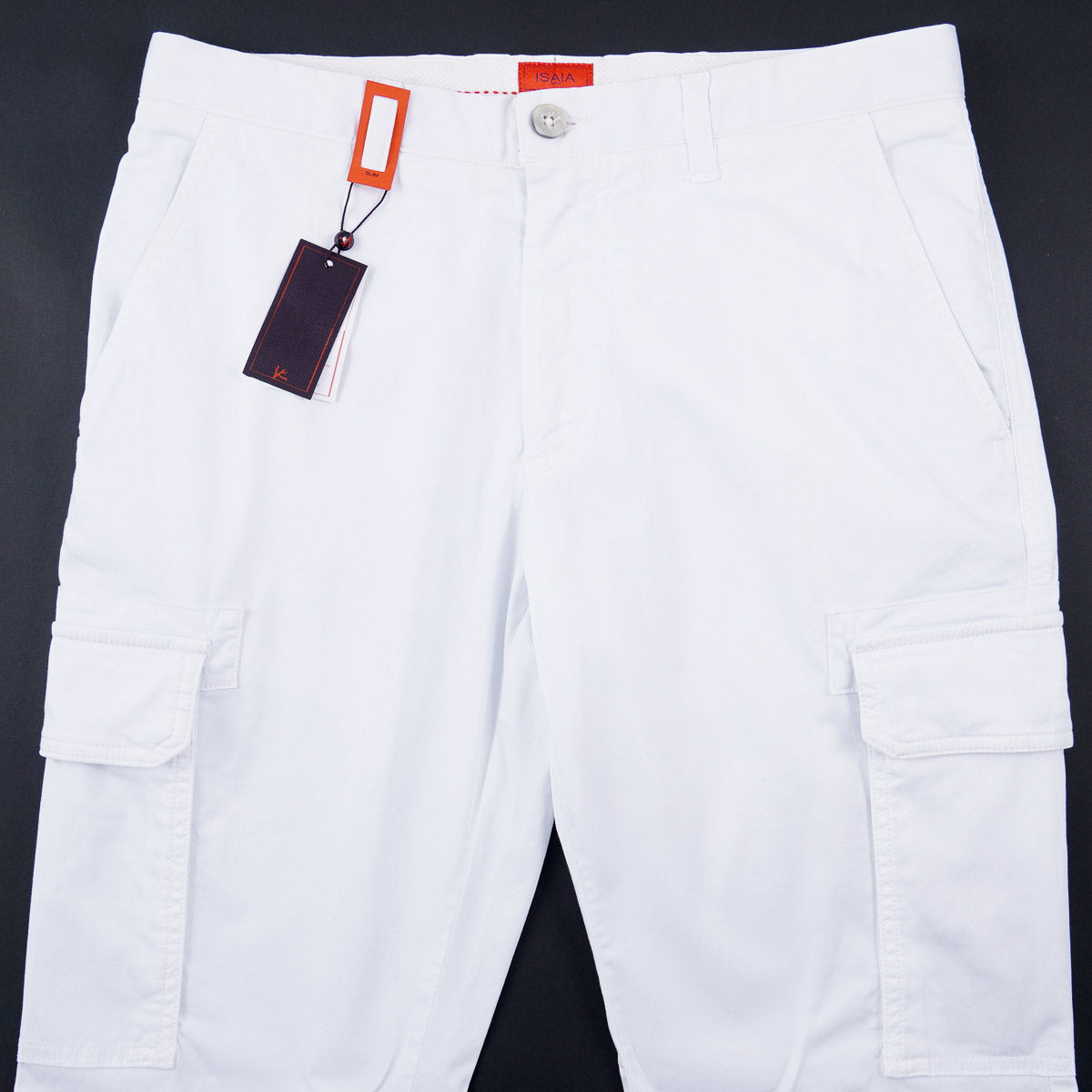 Isaia Cotton Pants with Cargo Pockets