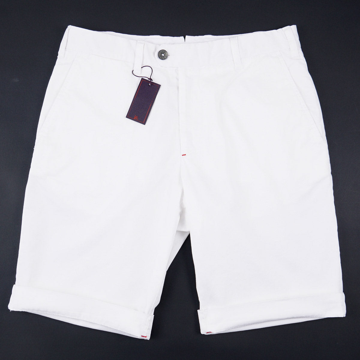 Isaia Twill Cotton Bermuda Shorts