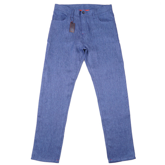 Isaia Lightweight Linen 5-Pocket Pants