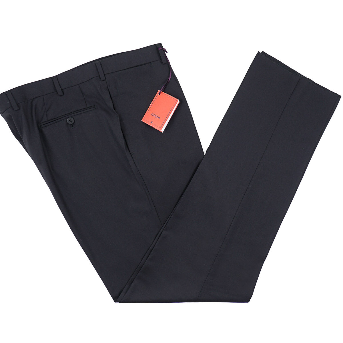 Isaia Super 160s Aquaspider Wool Pants