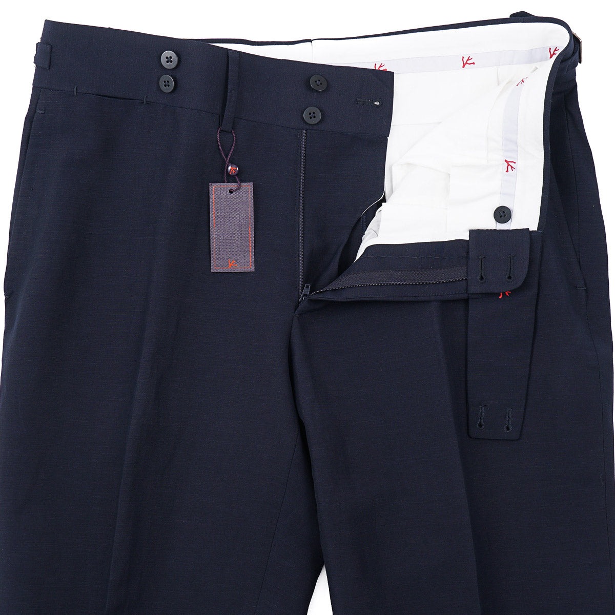 Isaia 'Casalnuovo' Wool-Linen Pants