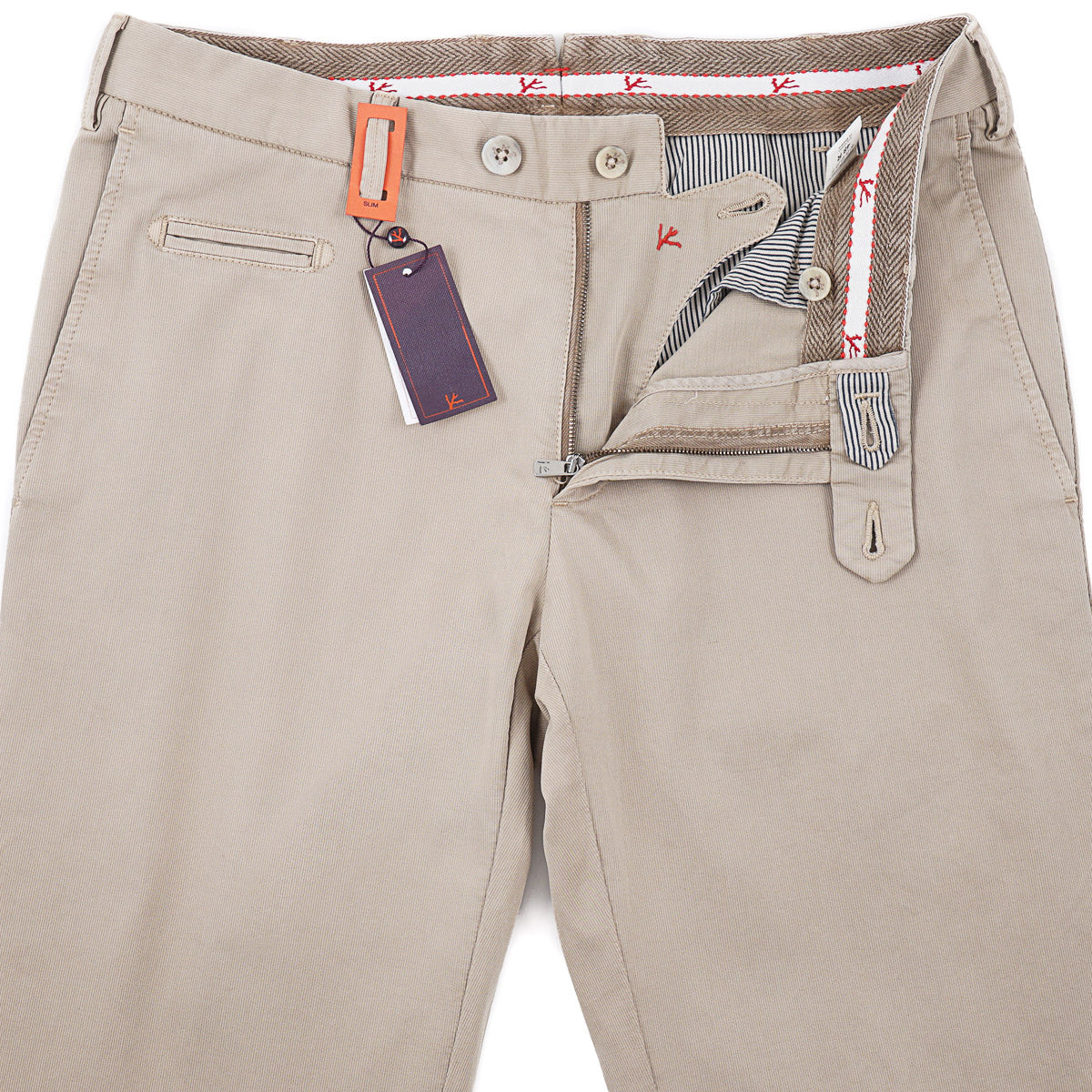 Isaia Slim-Fit Woven Cotton Chinos