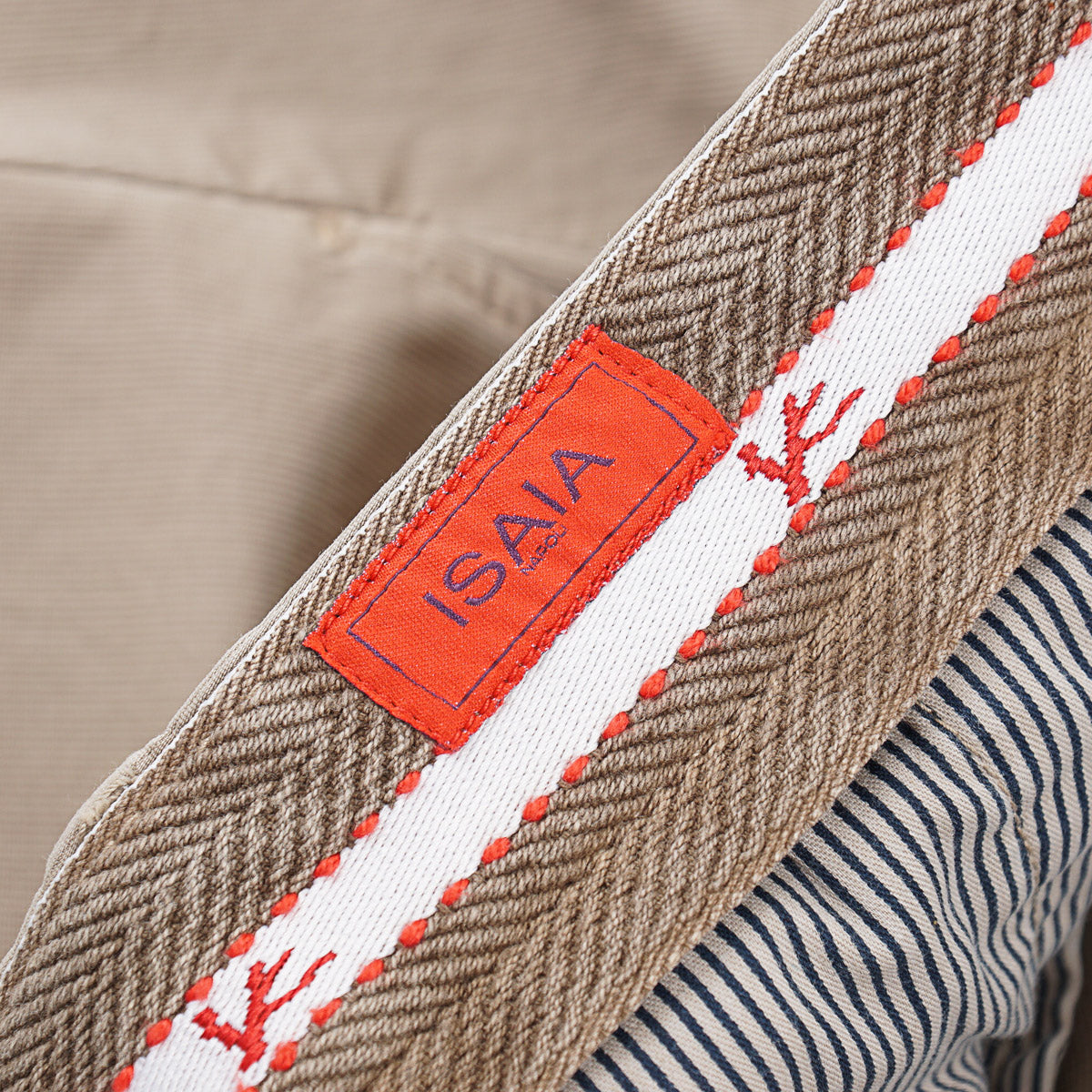 Isaia Slim-Fit Woven Cotton Chinos