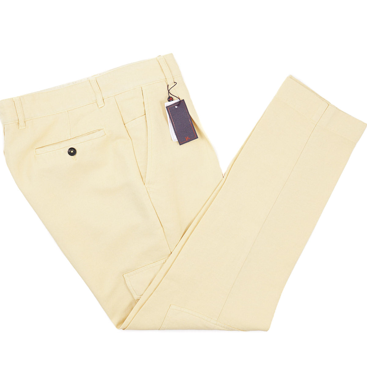 Isaia Cotton-Linen Pants with Cargo Pockets