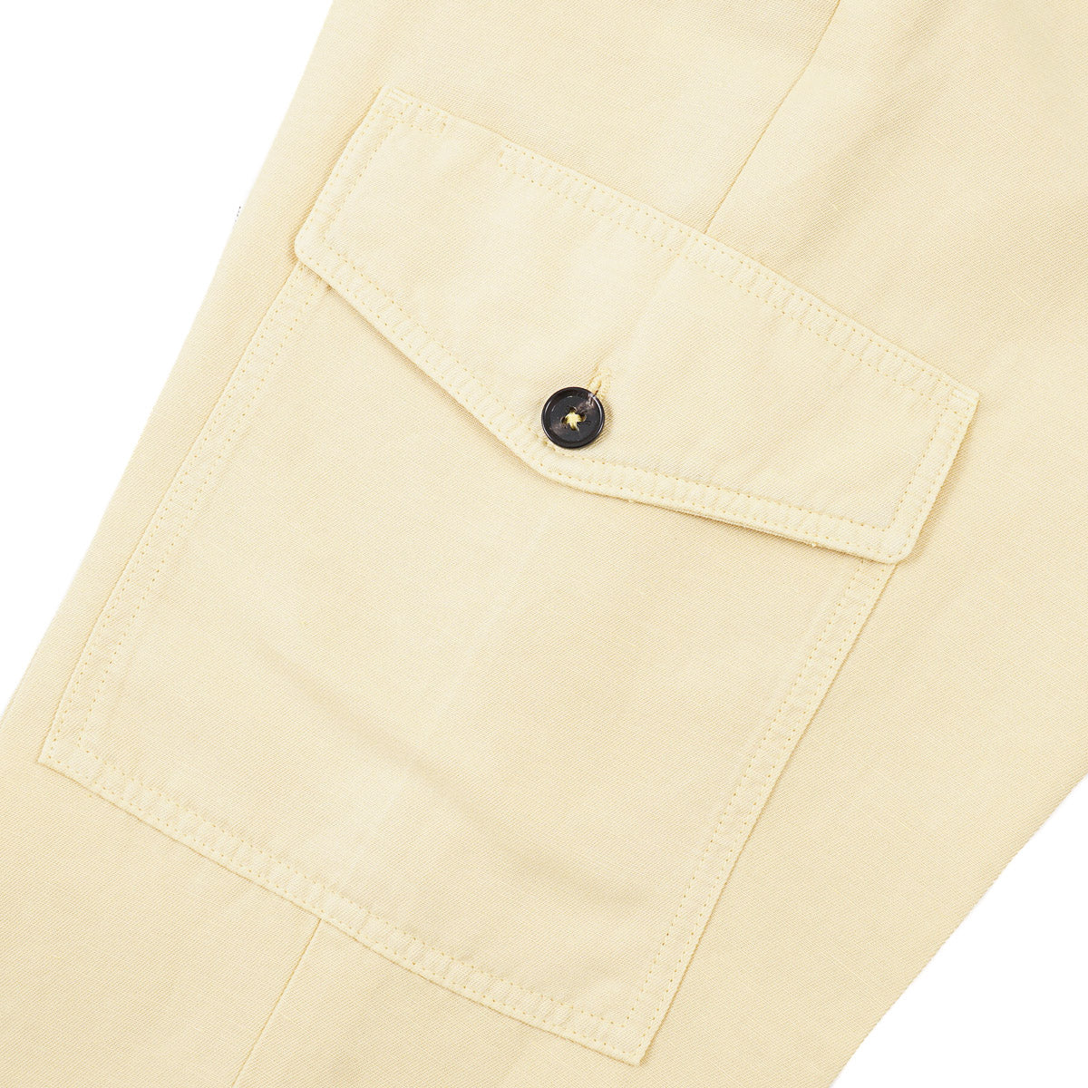 Isaia Cotton-Linen Pants with Cargo Pockets