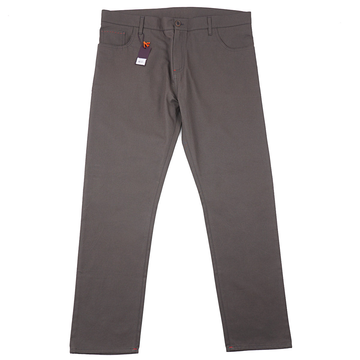 Isaia Twill Cotton 5-Pocket Pants