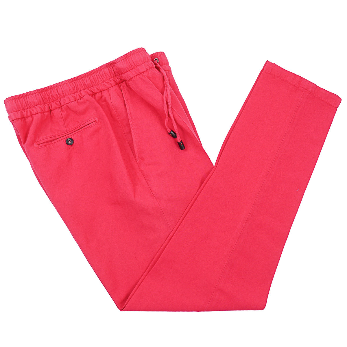 Isaia Linen Drawstring Waist Pants