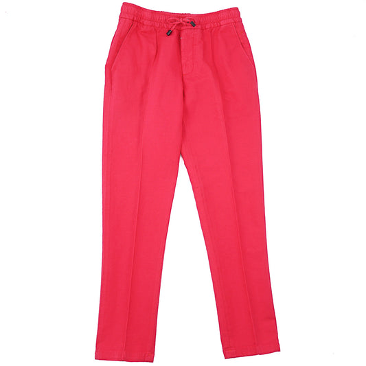 Isaia Linen Drawstring Waist Pants