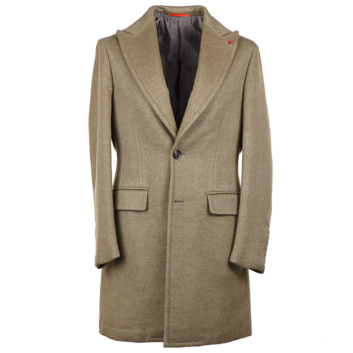 Isaia 'New Marshall' Plush Cashmere Overcoat