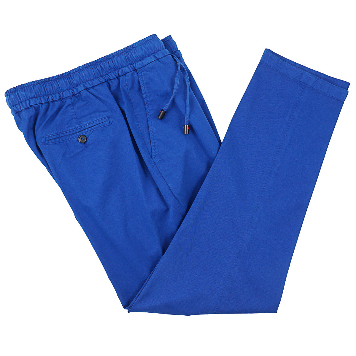 Isaia Cotton Drawstring Waist Pants