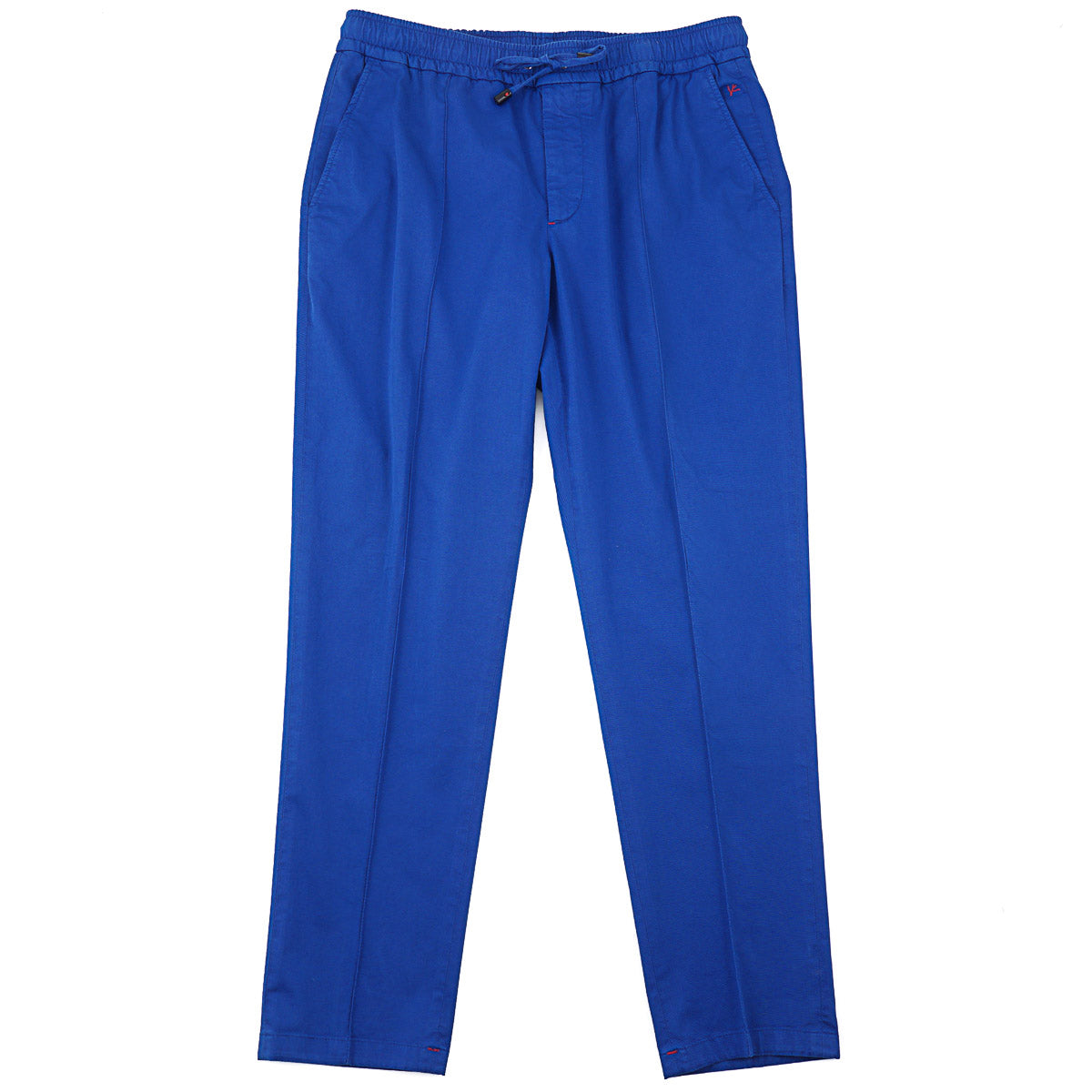Isaia Cotton Drawstring Waist Pants