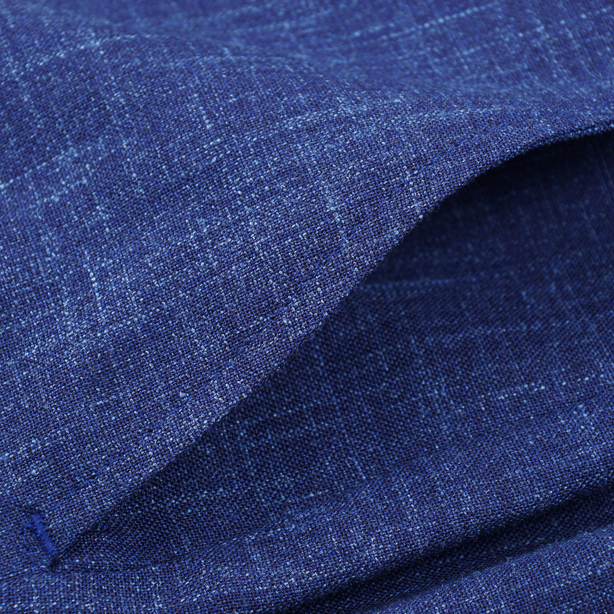 Isaia Wool-Silk-Linen Drawstring Waist Pants