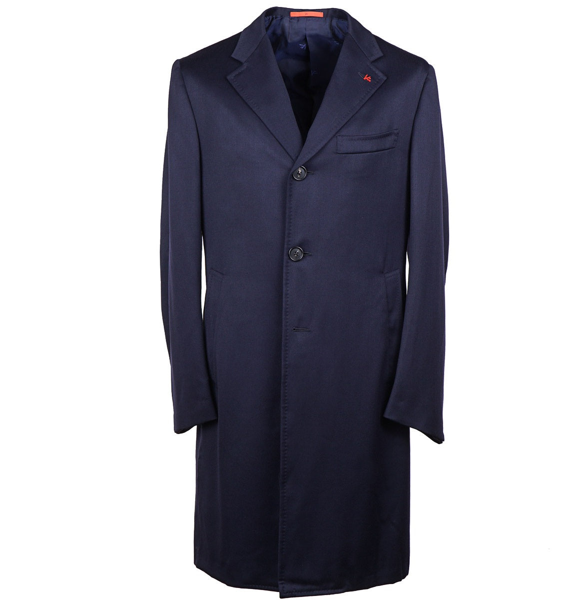 Isaia 'Ross' Midweight Wool Overcoat