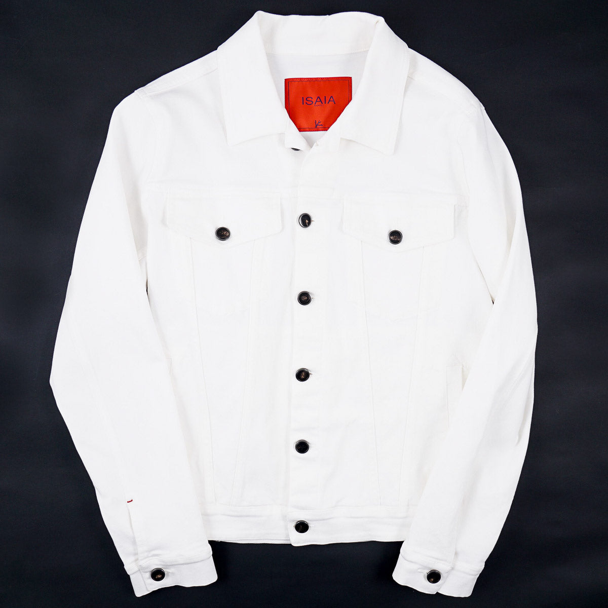 Isaia White Denim Jean Jacket
