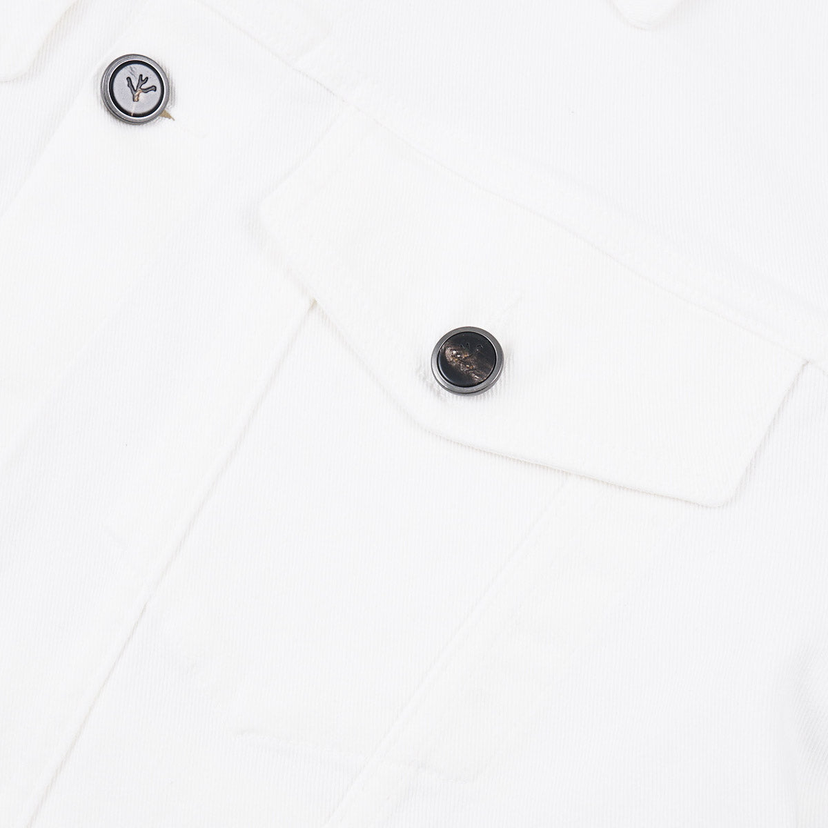 Isaia White Denim Jean Jacket