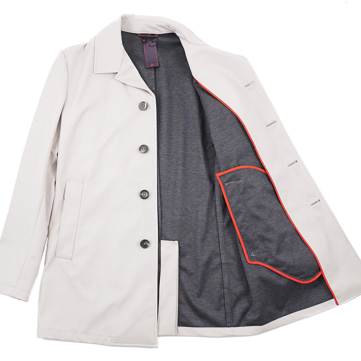 Isaia 'San Gennaro' Cotton-Silk Coat