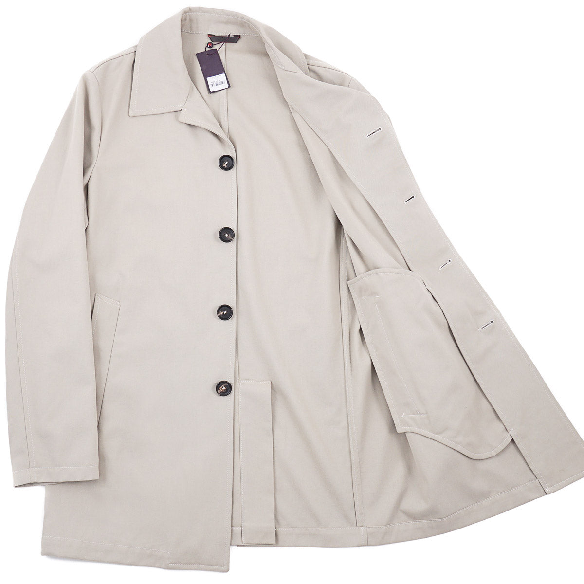 Isaia 'San Gennaro' Cotton-Cashmere Coat