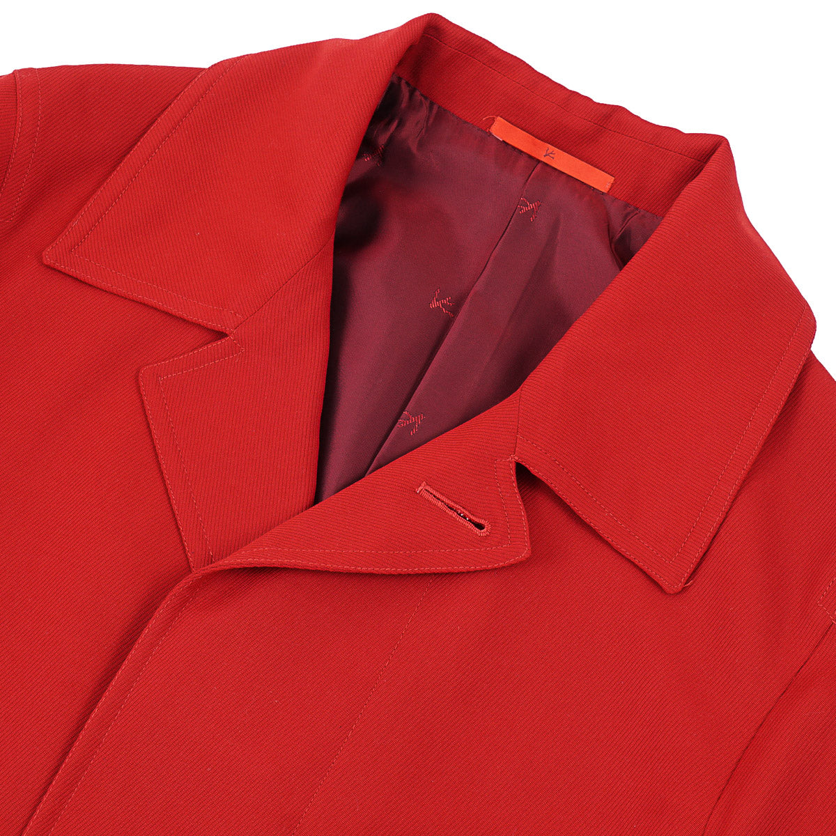 Isaia Midweight Twill Wool Overcoat