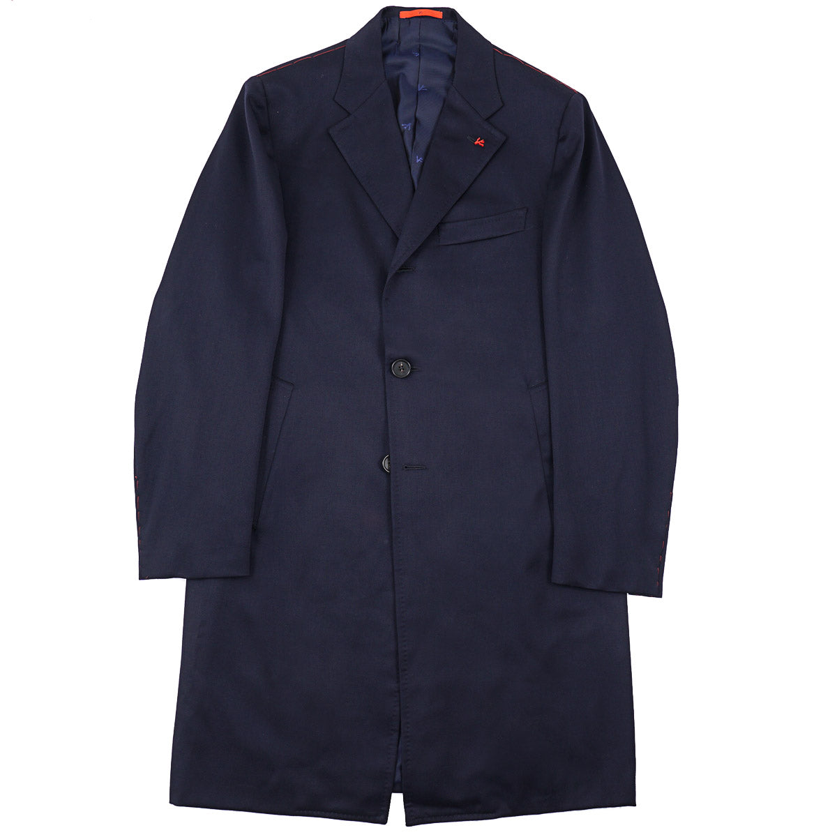 Isaia 'Ross' Midweight Wool Overcoat