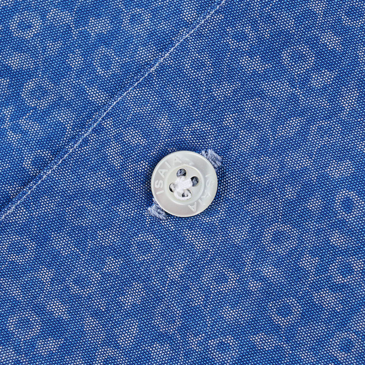 Isaia Printed Shirt with Camp Collar