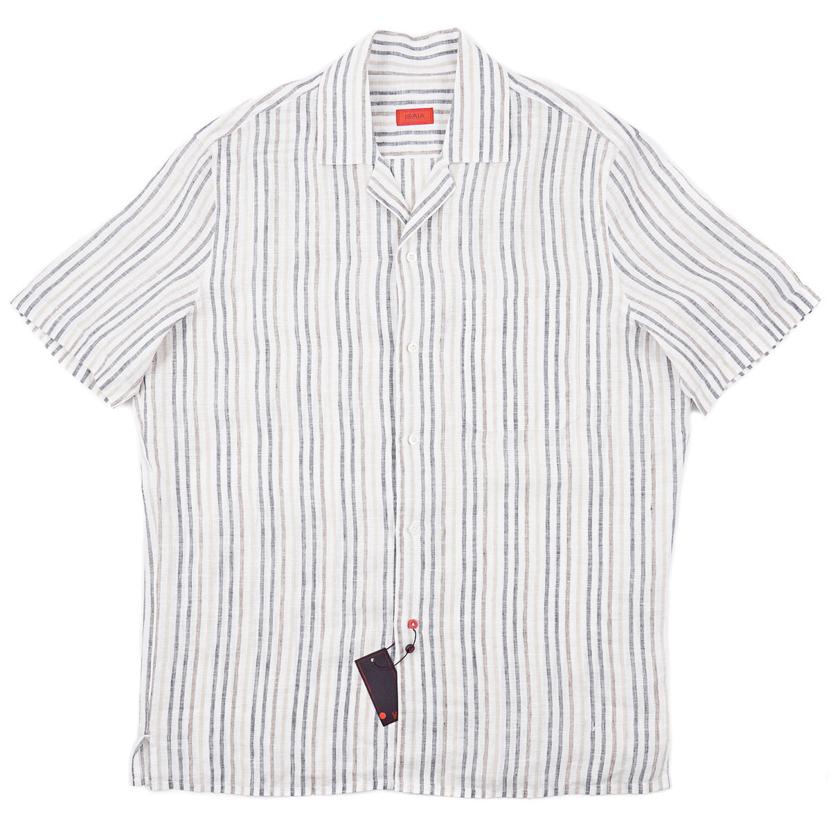 Isaia Relaxed Fit Linen Shirt