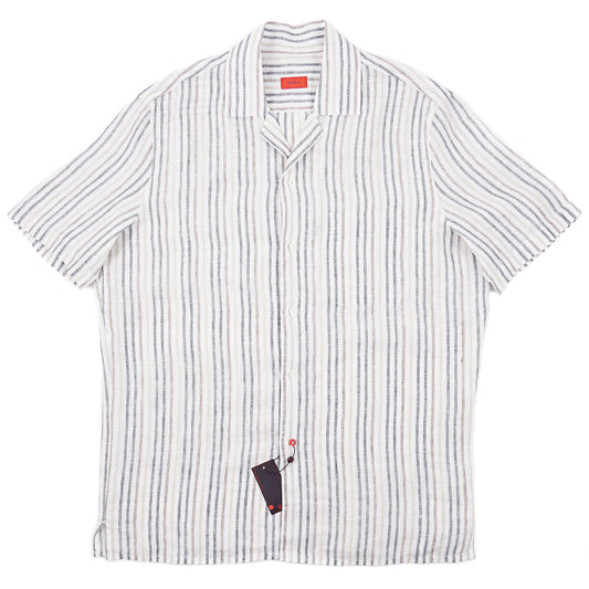 Isaia Relaxed Fit Linen Shirt