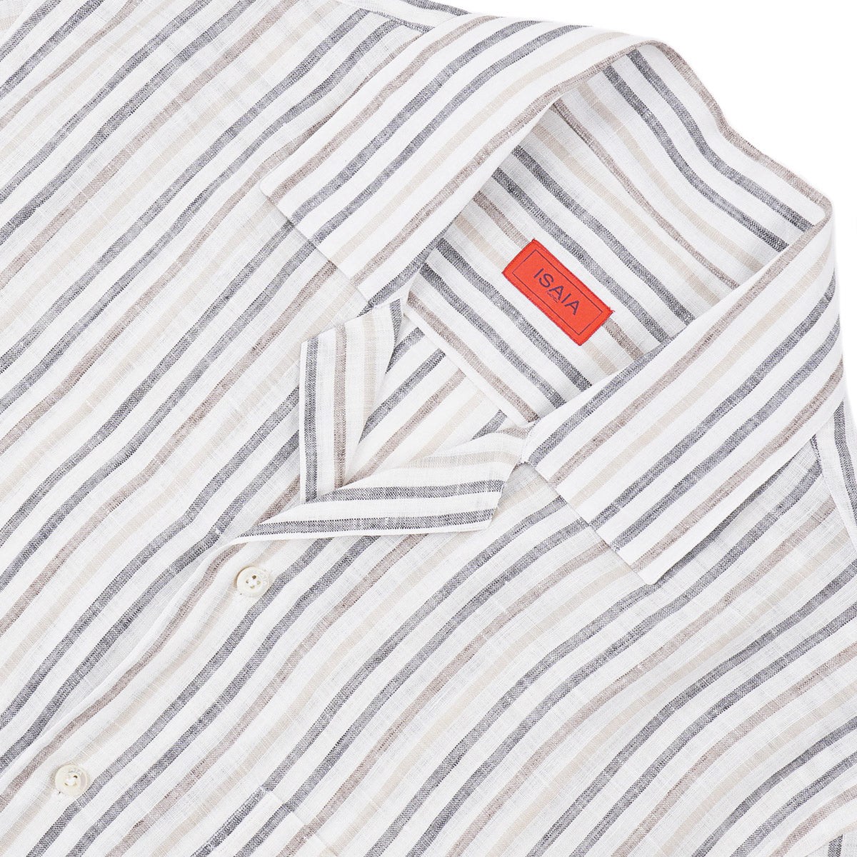 Isaia Relaxed Fit Linen Shirt