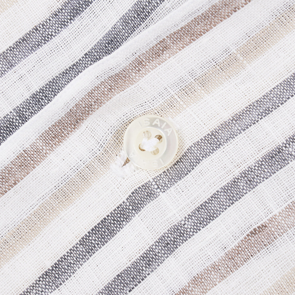 Isaia Relaxed Fit Linen Shirt