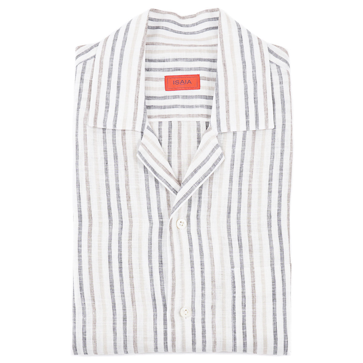 Isaia Relaxed Fit Linen Shirt