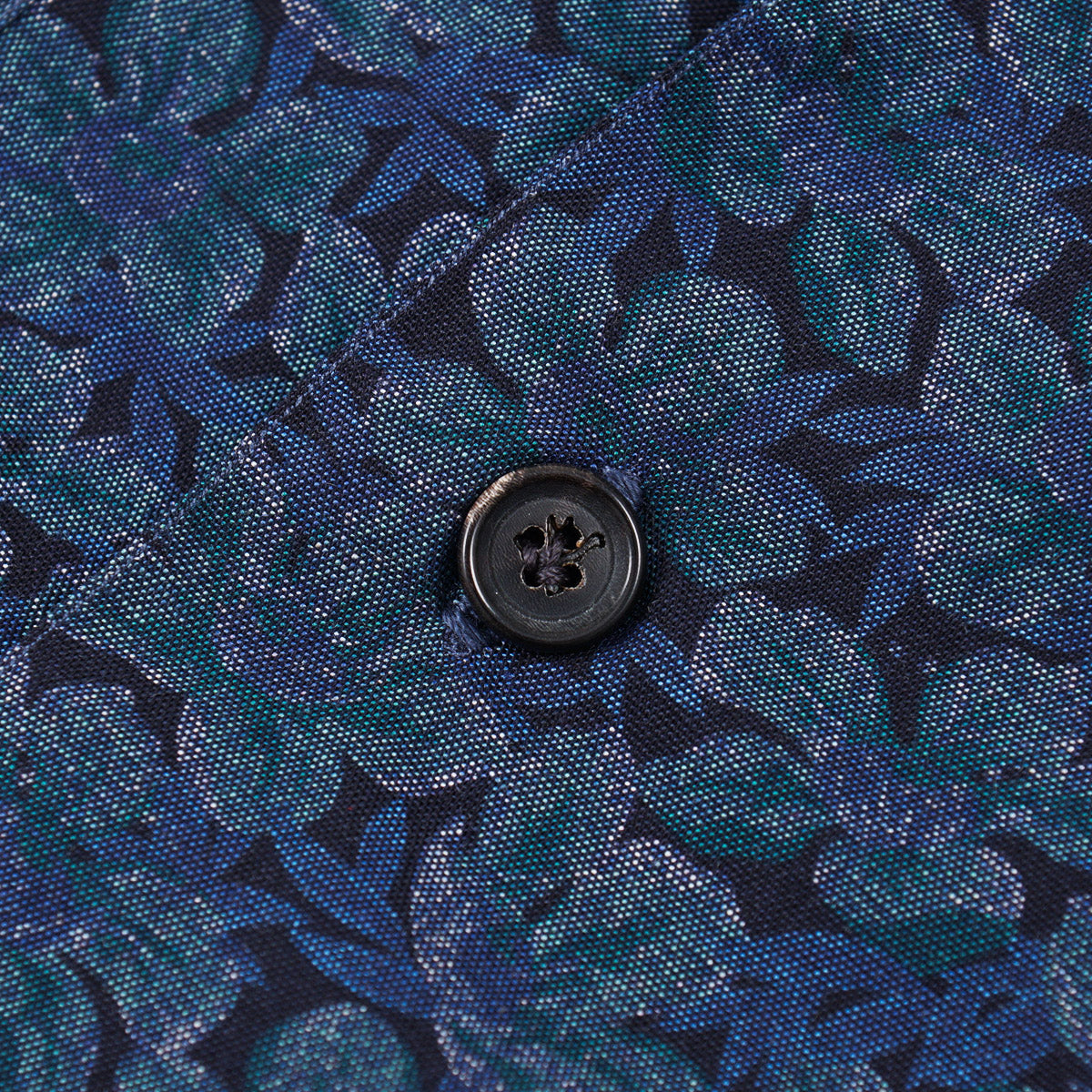 Isaia Printed Shirt with Camp Collar