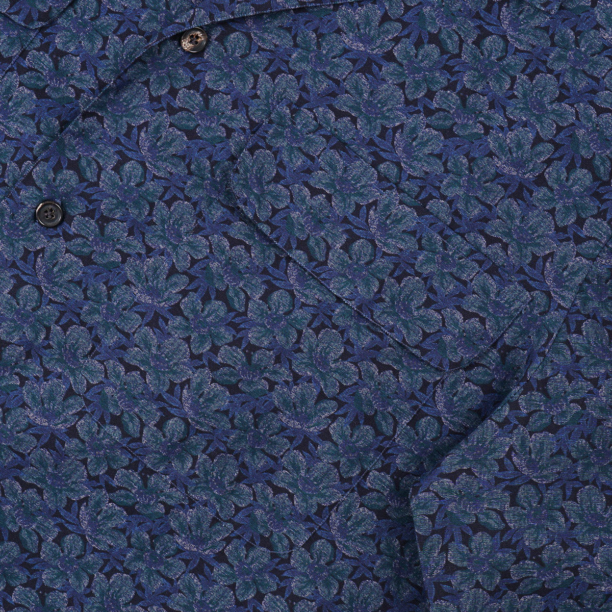 Isaia Printed Shirt with Camp Collar