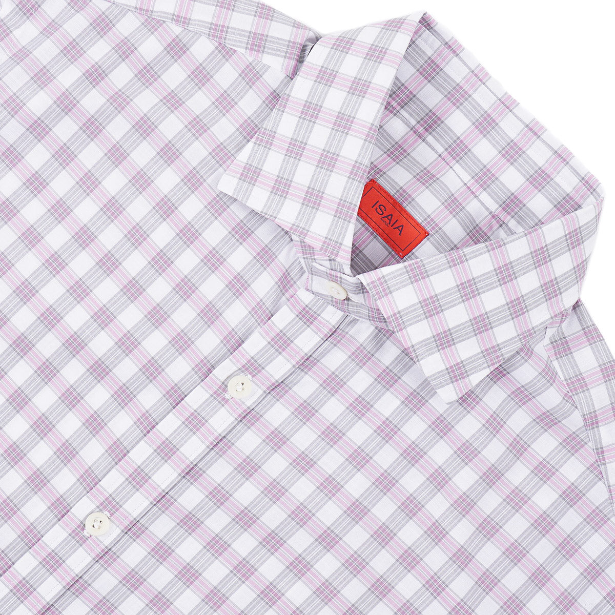 Isaia Short Sleeve Cotton Sport Shirt - Top Shelf Apparel
