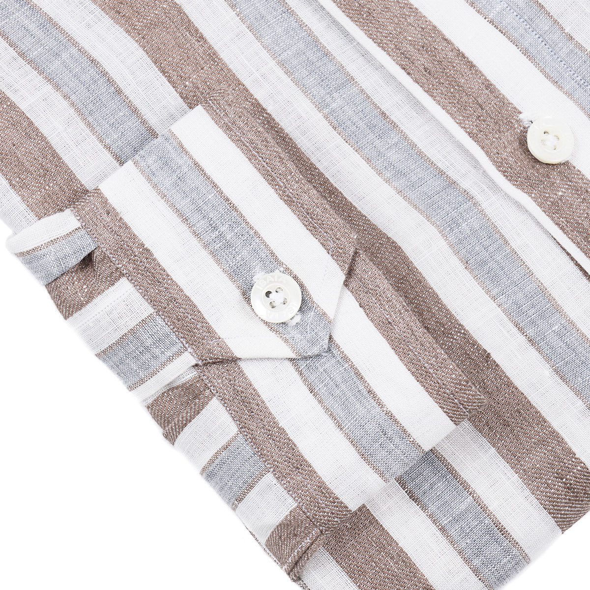 Isaia Linen Pop-Over Shirt