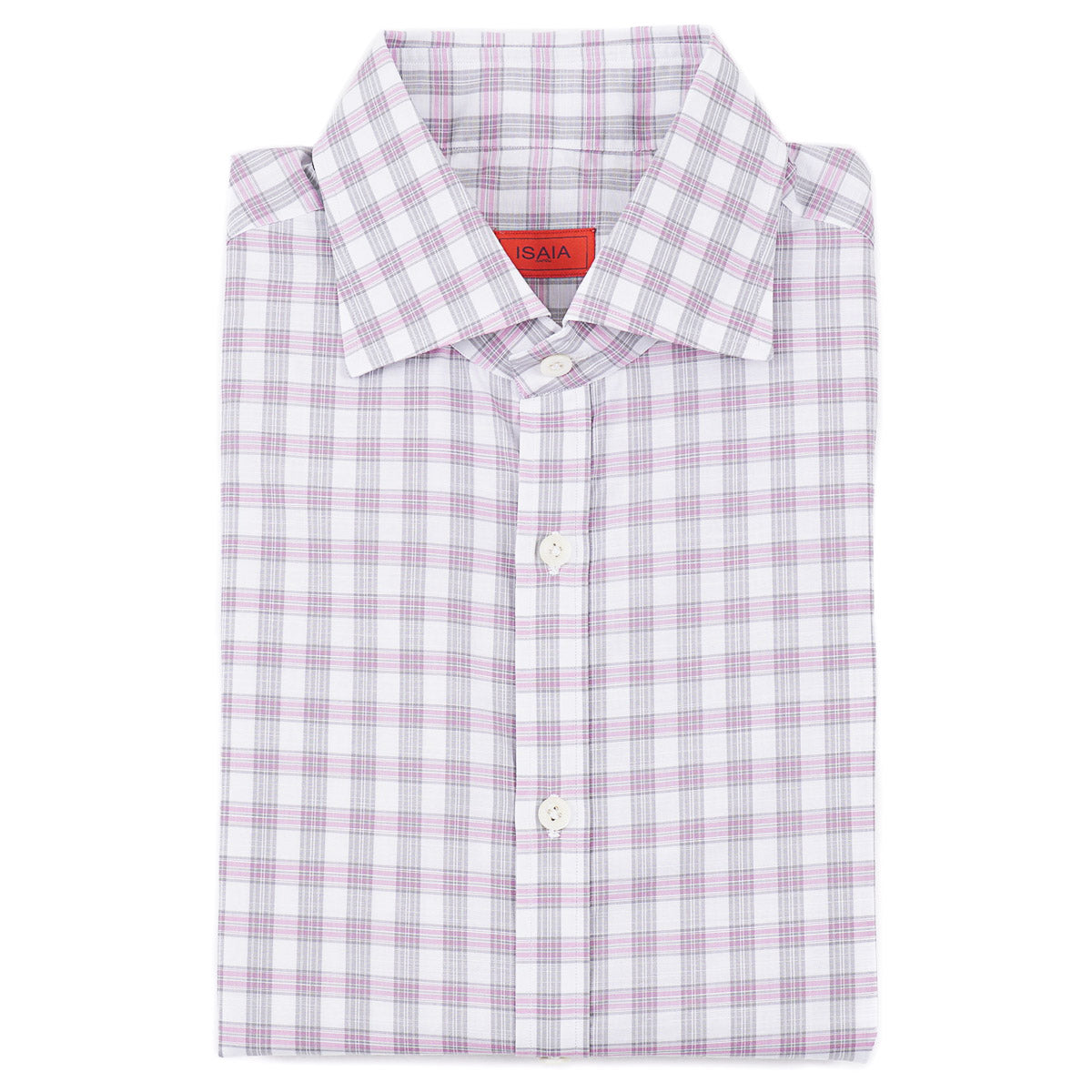 Isaia Short Sleeve Cotton Sport Shirt - Top Shelf Apparel