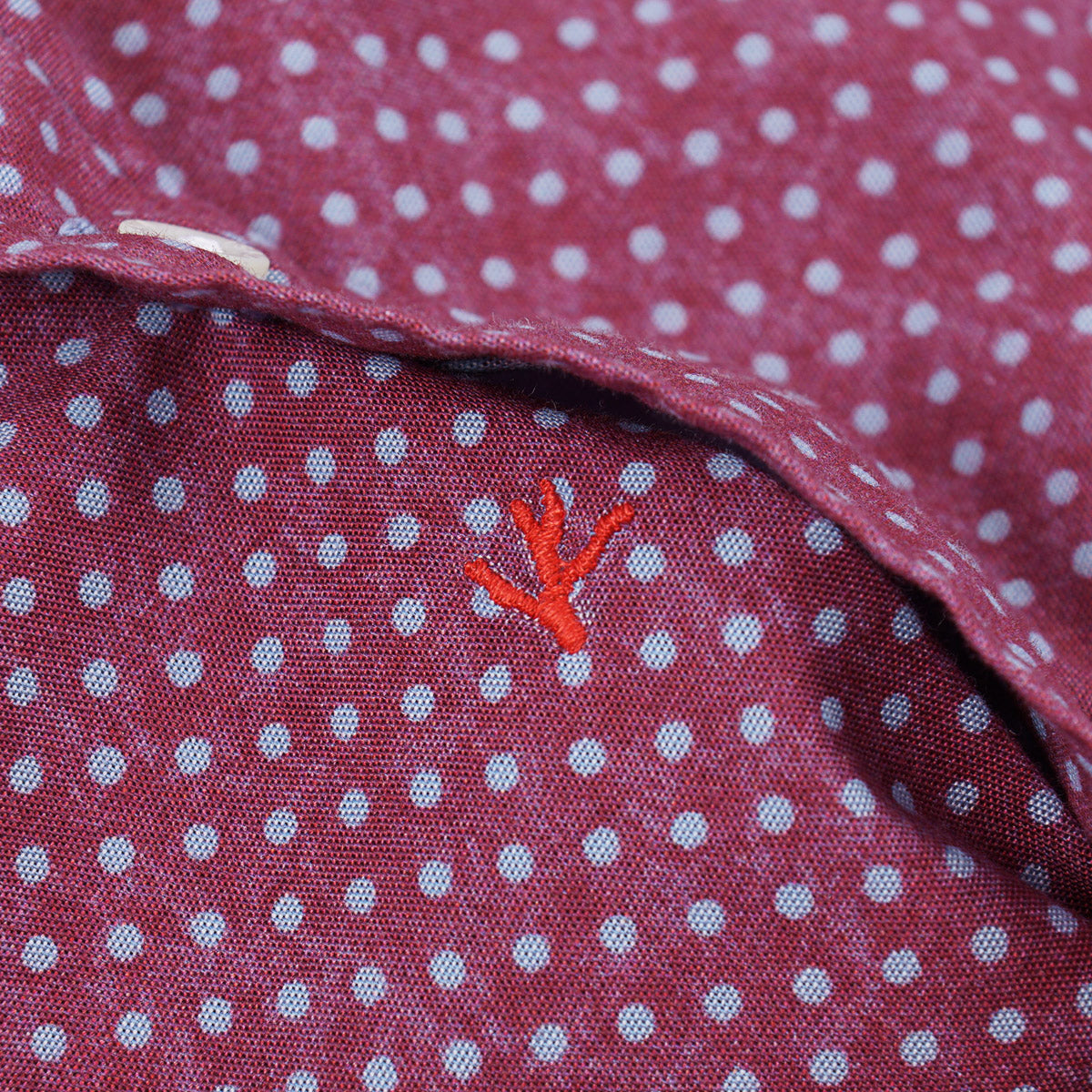 Isaia Short Sleeve Cotton Sport Shirt