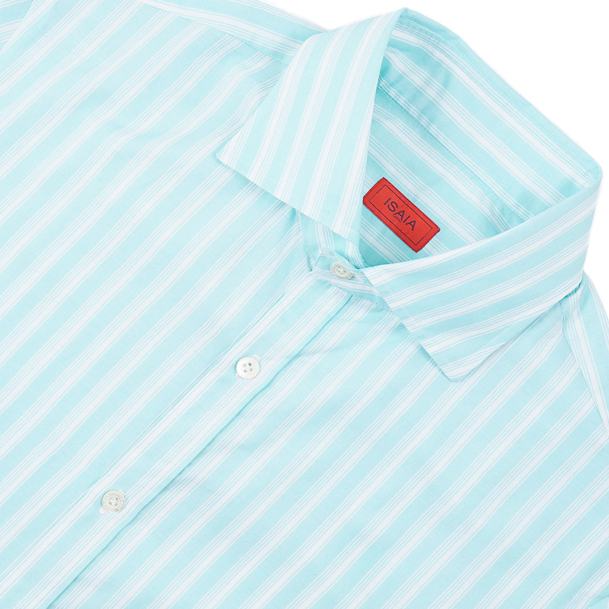Isaia Short Sleeve Cotton Sport Shirt - Top Shelf Apparel
