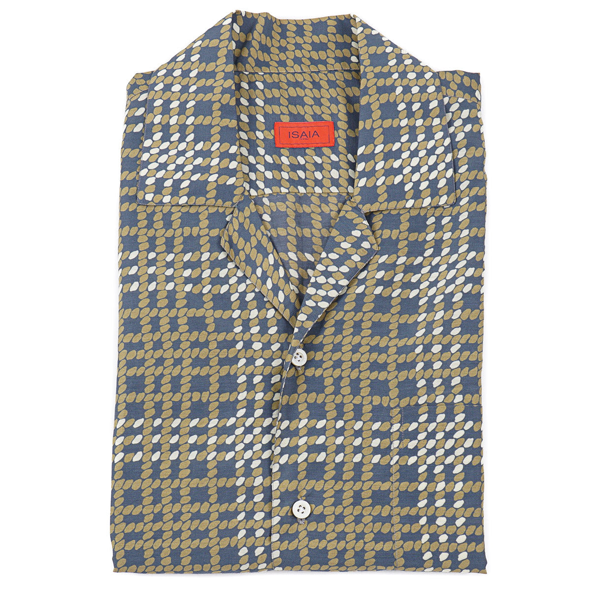 Isaia Printed Cotton and Silk Shirt - Top Shelf Apparel