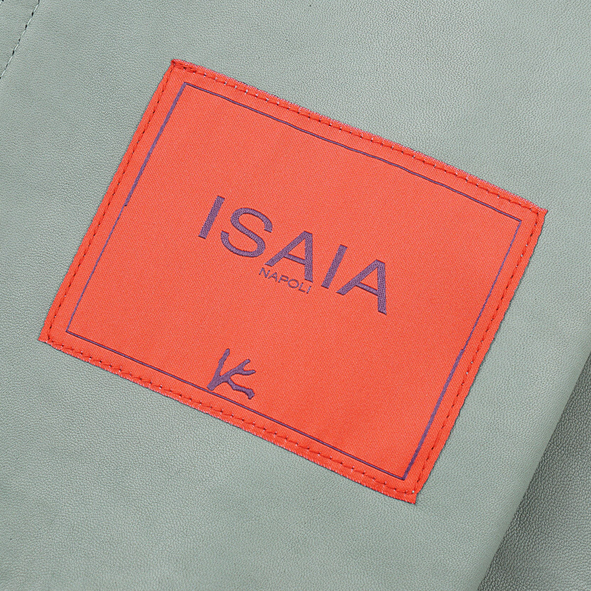 Isaia Lamb Suede Leather Overshirt Jacket