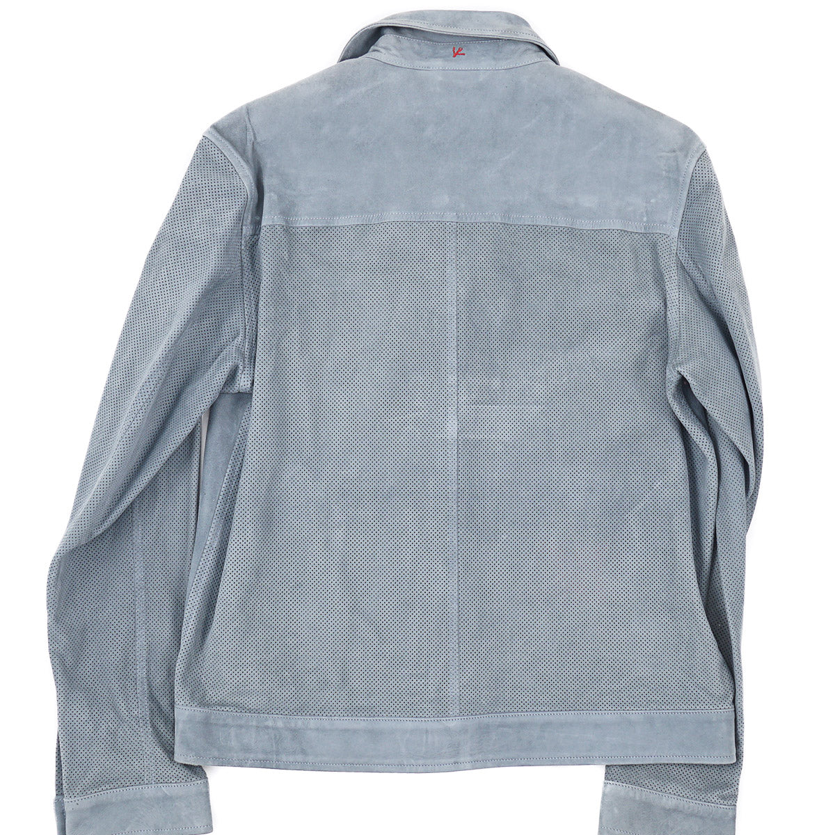 Isaia Lamb Suede Leather Coach Jacket